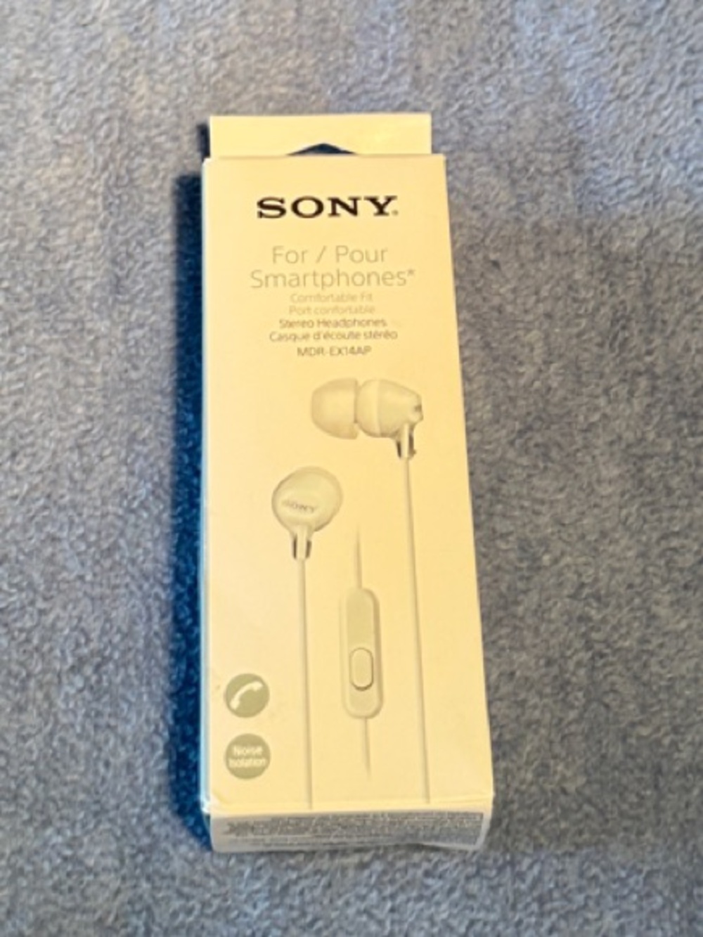 Sony White In-Ear Headphones with Inline Remote